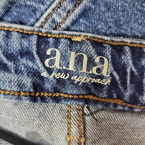 A.N.A Y2K High Rise Denim Maxi Skirt Pockets Womens Plus Sz 16W Stretch Jean - Picture 9 of 12